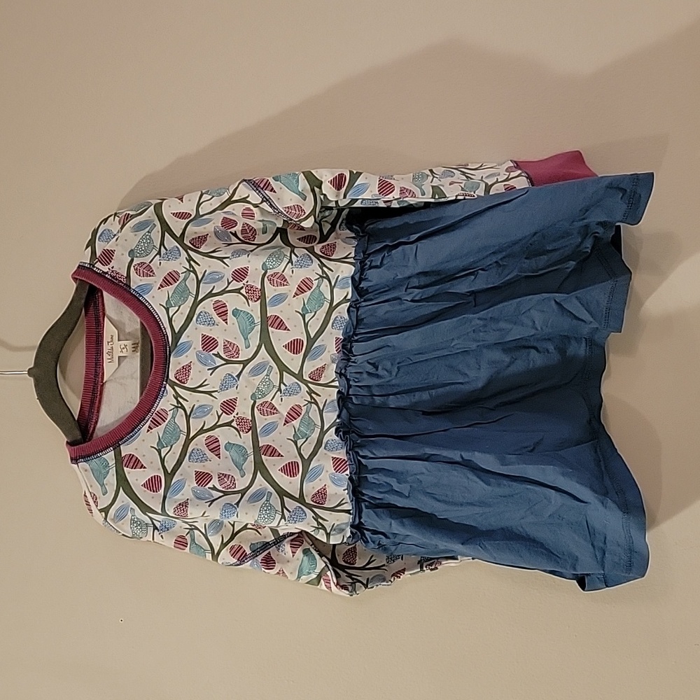 Matilda Jane size 8 kids bird shirt long sleeve trees bird